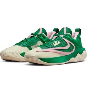 Nike Men’s Giannis Immortality 3 Basketball Shoes in Malachite Med Soft Pink NIB